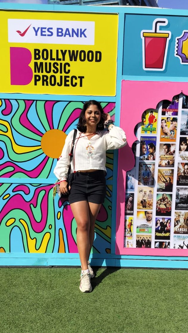 Festival-goer exploring stages at Bollywood Music Project 2025